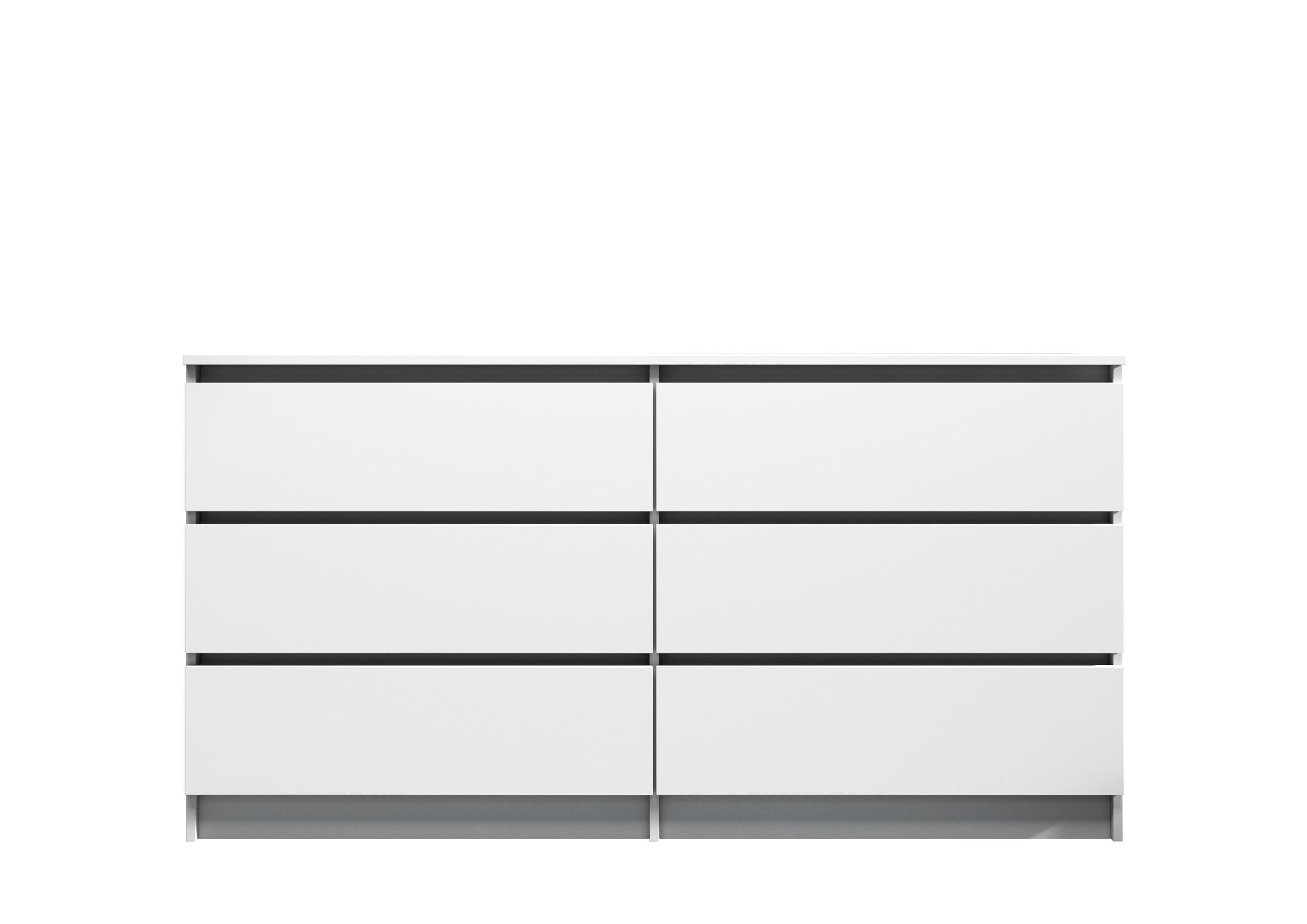 KOMODA   120/80/42 cm   bijela  - bijela, Design, drvni materijal (120/80/42cm)