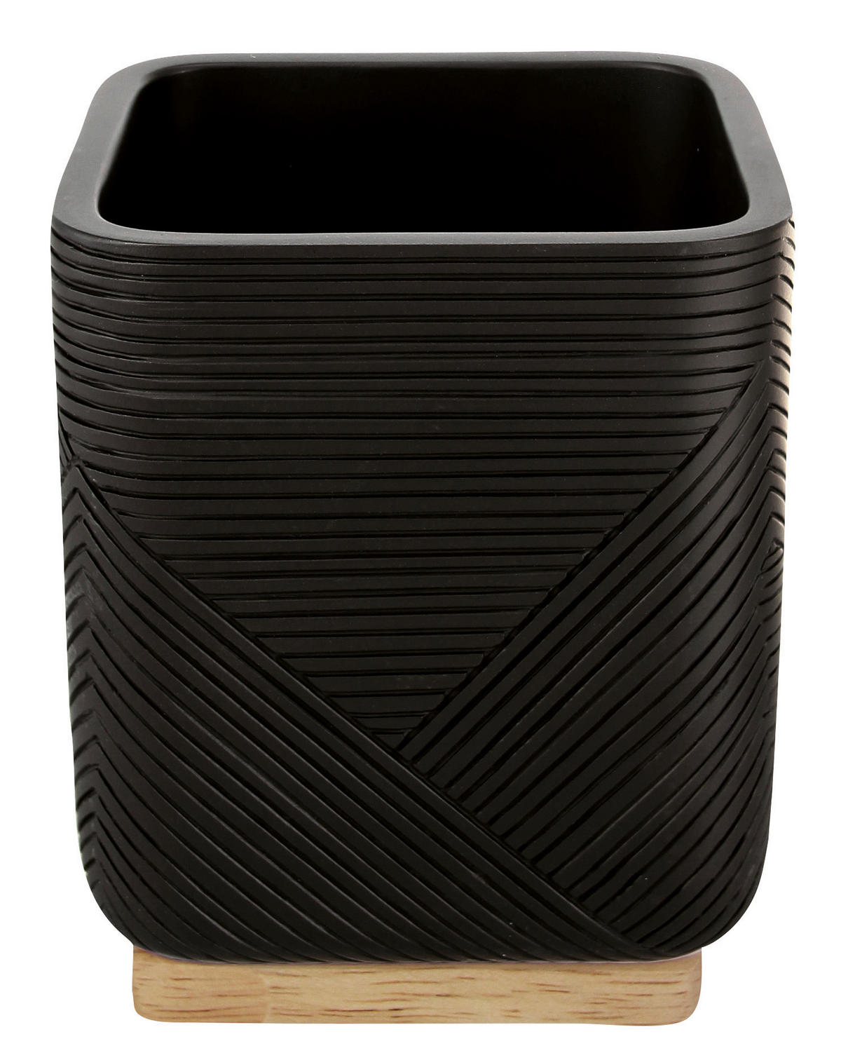 FOGKEFETARTÓ POHÁR természetes anyagok  - fekete, Konventionell, természetes anyagok (8/9.7/8cm) - Kleine Wolke