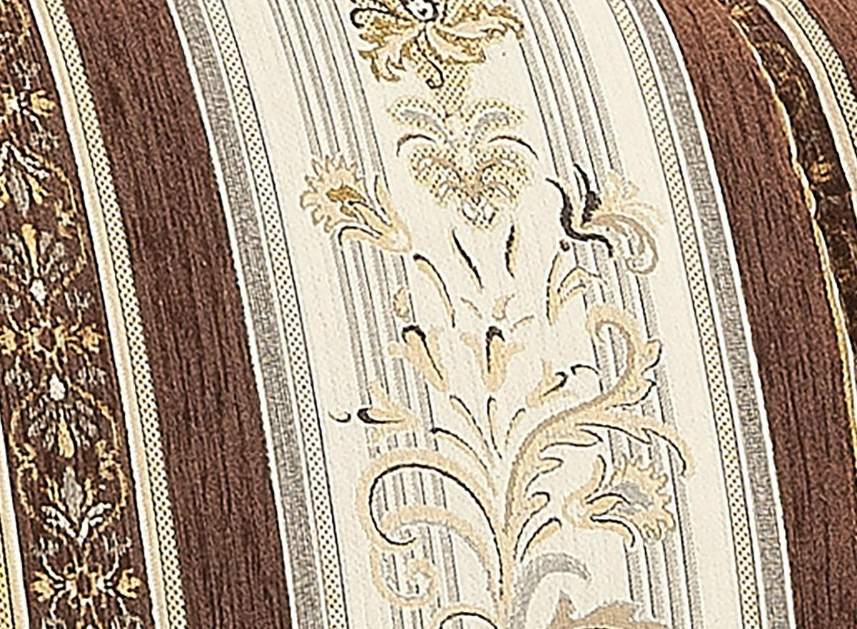 RÉCAMIERE in Chenille Braun, Beige  - Beige/Nussbaumfarben, Design, Holz/Textil (191/83/81cm) - Max Winzer