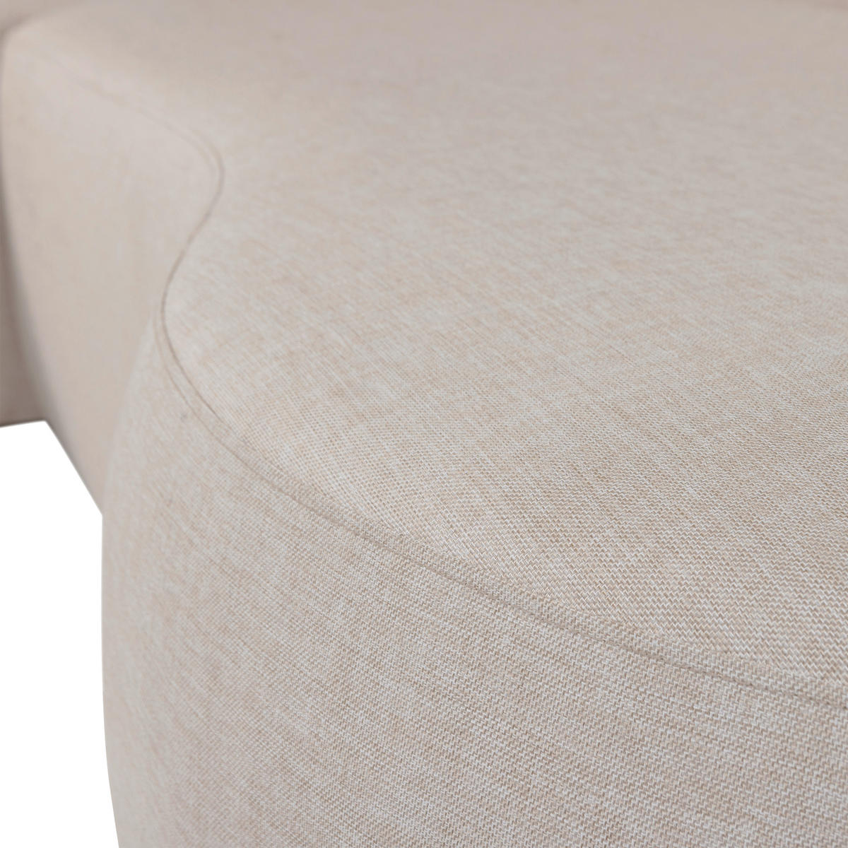 LOUNGEGARNITUR 168/258 cm Aluminium  - Naturfarben, MODERN, Textil/Metall (168/258cm) - Livetastic