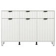 SIDEBOARD  in 138/90,5/40 cm  - Schwarz/Weiß, Basics, Holzwerkstoff/Metall (138/90,5/40cm) - Carryhome