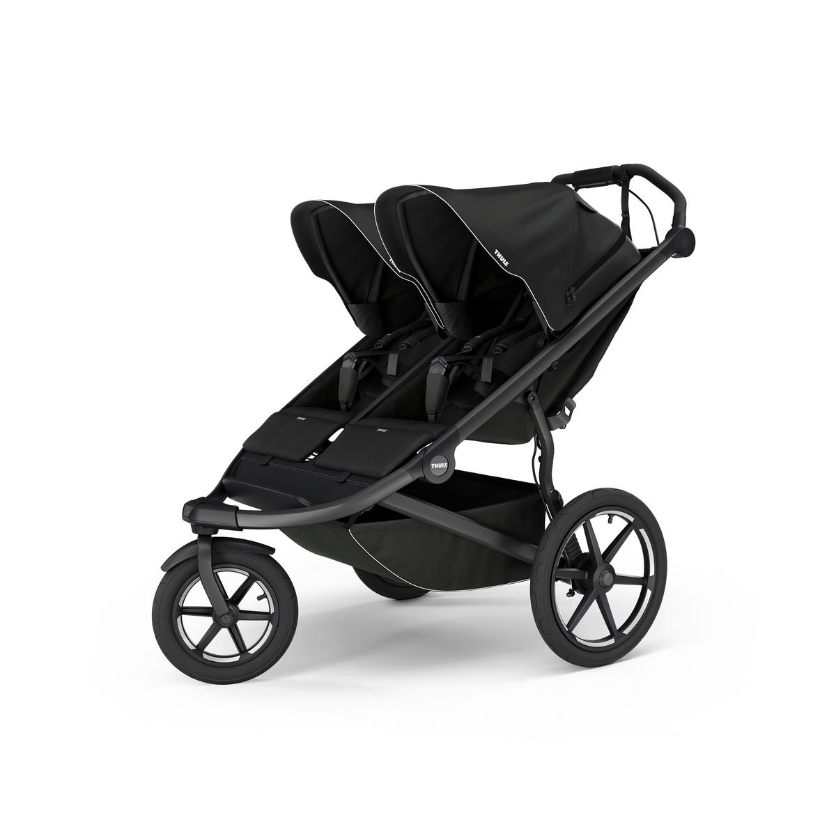 GESCHWISTERWAGEN Urban Glide 3 Double  - Schwarz, Basics, Textil/Metall (95,9/38,3/85,6cm) - Thule