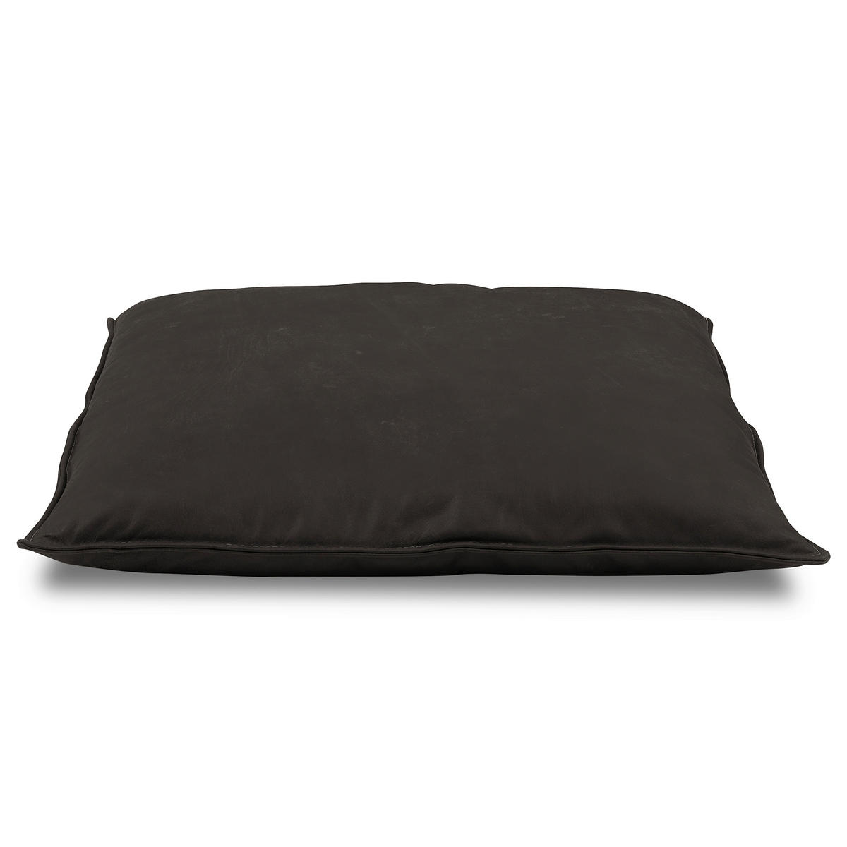 3-SITZER-SOFA  in Echtleder Dunkelgrau   - Dunkelgrau/Beige, Design, Leder/Kunststoff (300/85/123cm) - Livetastic