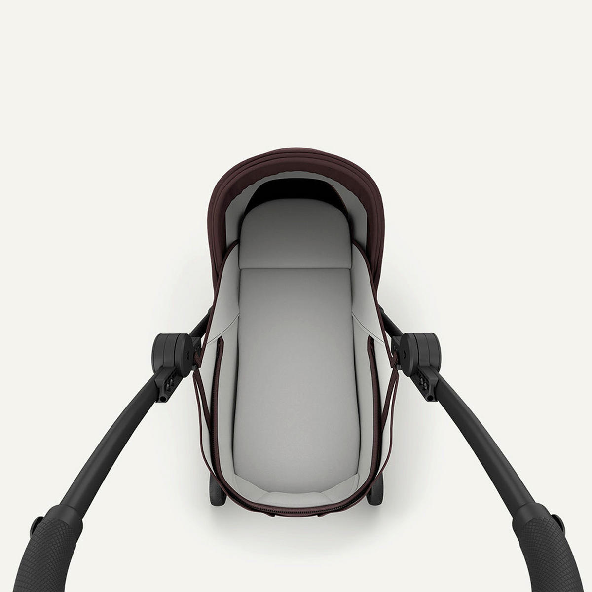 KOŠARA ZA SPAVANJE    - boje crnog vina, Basics, tekstil (70/30/17cm) - BEBETTO