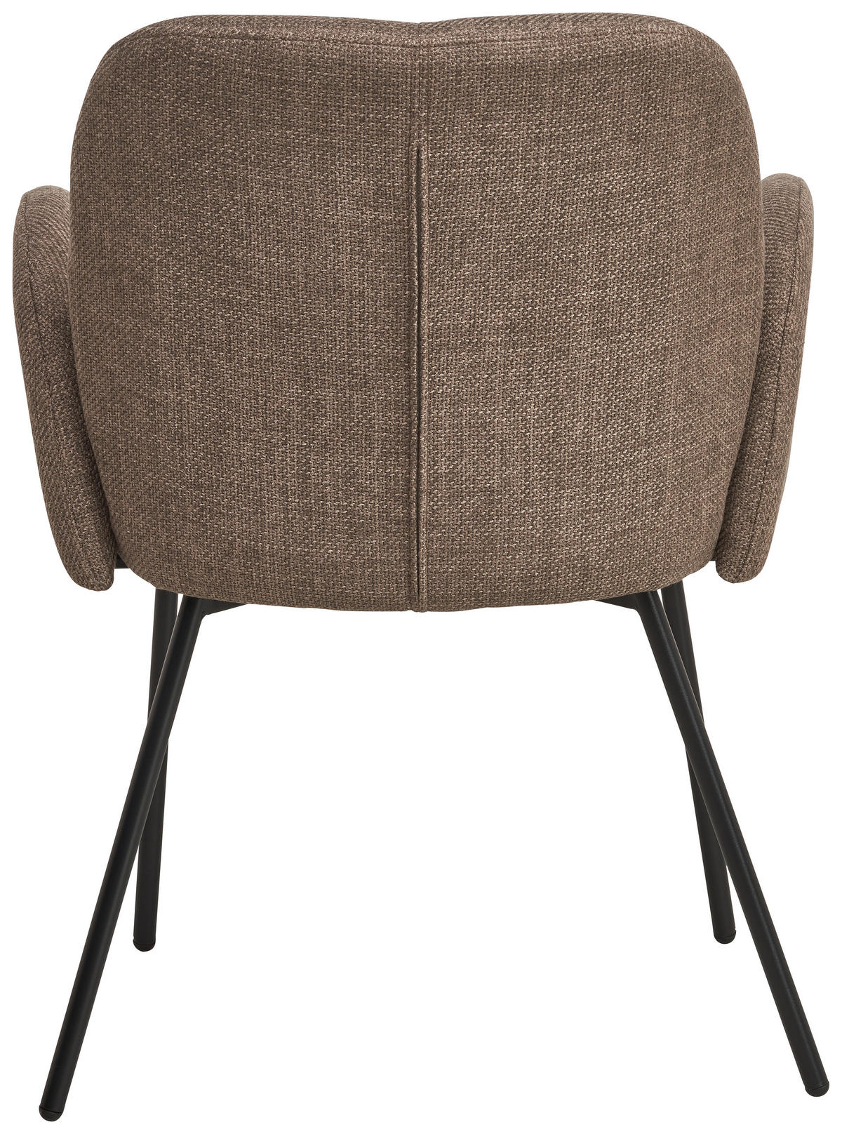 ARMLEHNSTUHL  in Eisen Leinenoptik  - Schwarz/Braun, KONVENTIONELL, Holz/Textil (62/85/64cm) - MID.YOU