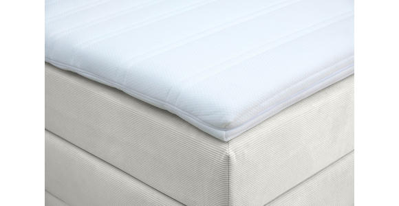 BOXSPRINGBETT 160/200 cm  in Naturfarben  - Schwarz/Naturfarben, KONVENTIONELL, Textil/Metall (160/200cm) - Carryhome