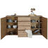 SIDEBOARD 180/92/43 cm - Eichefarben/Alufarben, KONVENTIONELL, Holzwerkstoff/Kunststoff (180/92/43cm) - Cantus SIDEBOARD 180/92/43 cm - Eichefarben/Alufarben, KONVENTIONELL, Holzwerkstoff/Kunststoff (180/92/43cm) - Cantus
