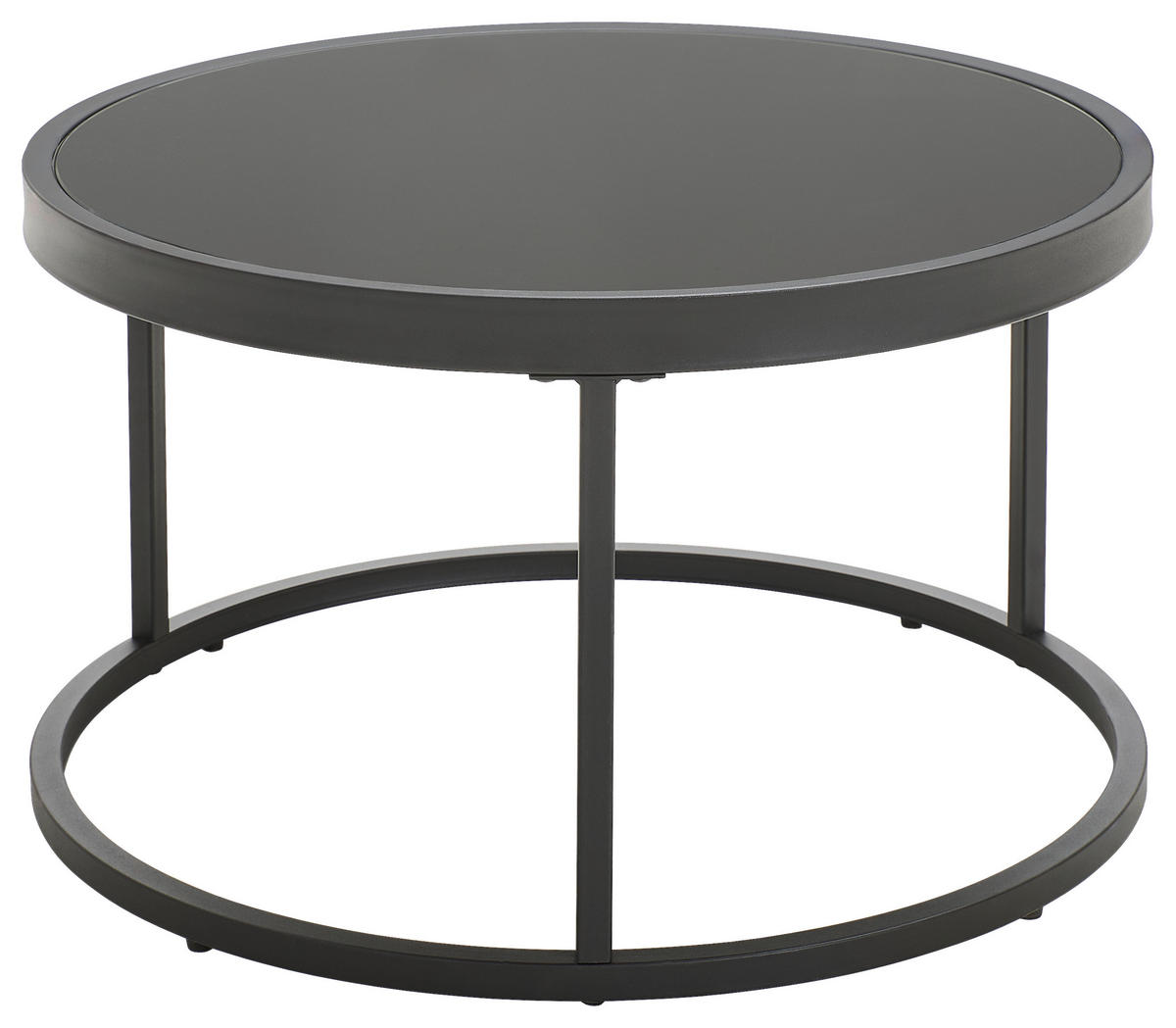 SADA KONFERENČNÍCH STOLKŮ, černá, barvy dubu, kov, sklo, kompozitní dřevo, 65-80/65-80/38-40 cm - černá/barvy dubu, Design, kov/kompozitní dřevo (65-80/65-80/38-40cm) - MID.YOU