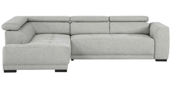 ECKSOFA  in Struktur Grau  205/284 cm  - Schwarz/Grau, Design, Kunststoff/Textil (205/284cm) - Xora