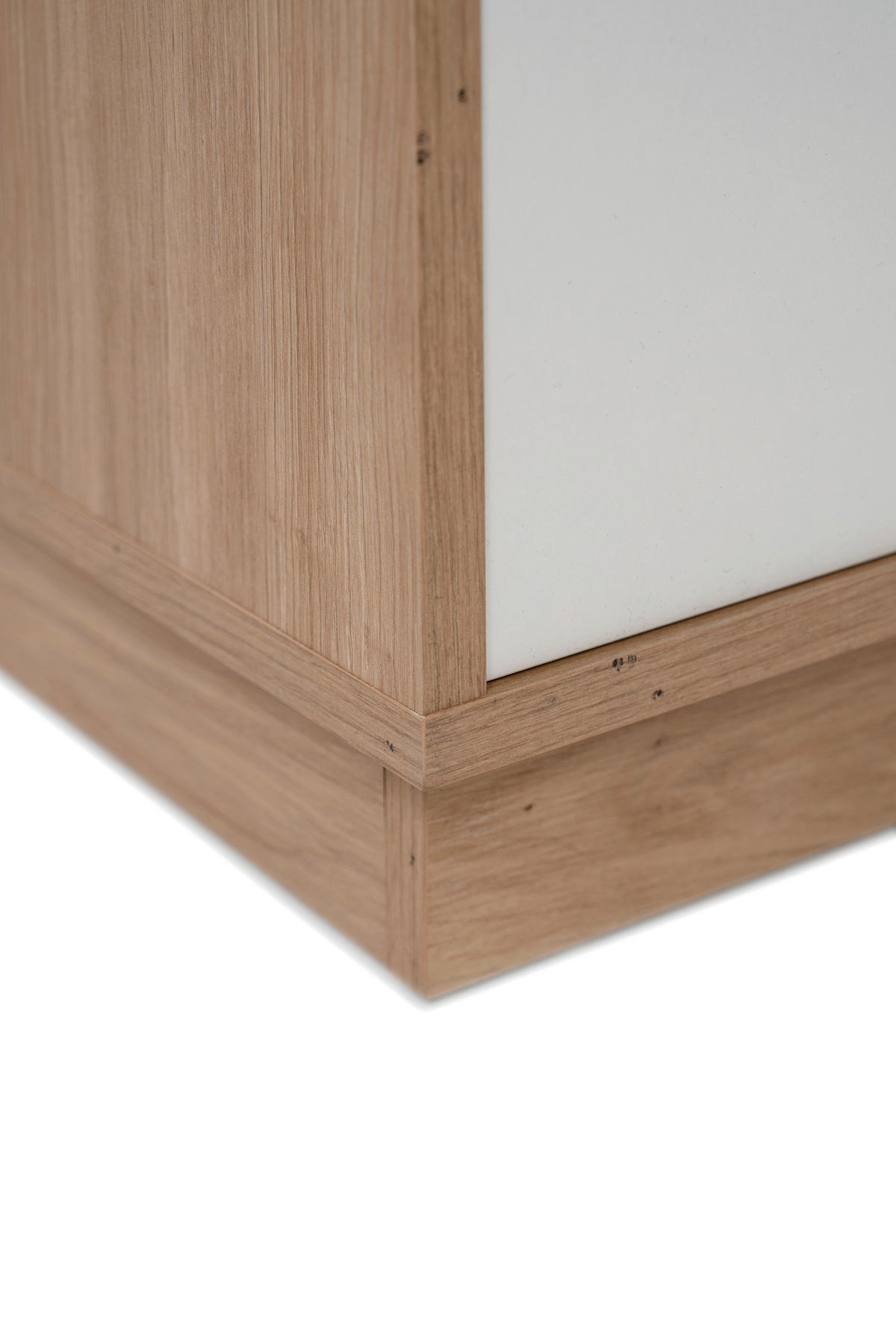 KOMODA   101,5/139,5/40 cm   hrast Artisan, bijela visoki sjaj  - hrast Artisan/bijela visoki sjaj, Trend, drvni materijal (101,5/139,5/40cm) - MID.YOU