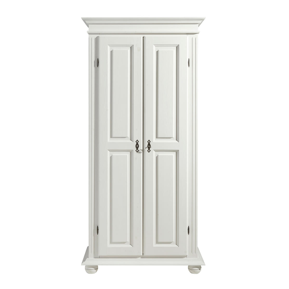 SCHUHSCHRANK Fichte massiv Weiß  - Weiß, LIFESTYLE, Holz (90/190/45cm) - Landscape