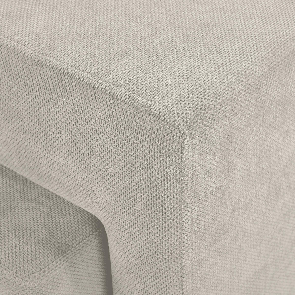 ECKSOFA Creme Webstoff  - Creme/Schwarz, KONVENTIONELL, Holz/Textil (283/244cm) - Carryhome