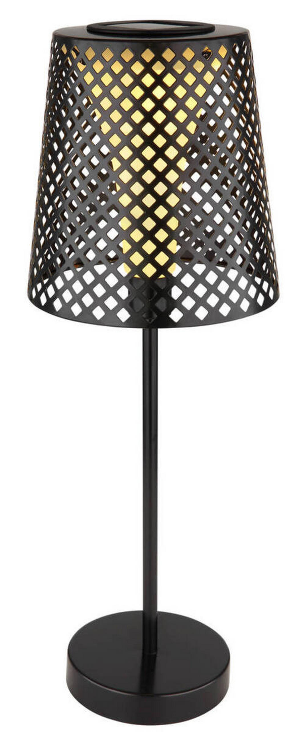 SOLCELLSLAMPA - svart/transparent, Klassisk, metall/plast (18/50cm) - Globo