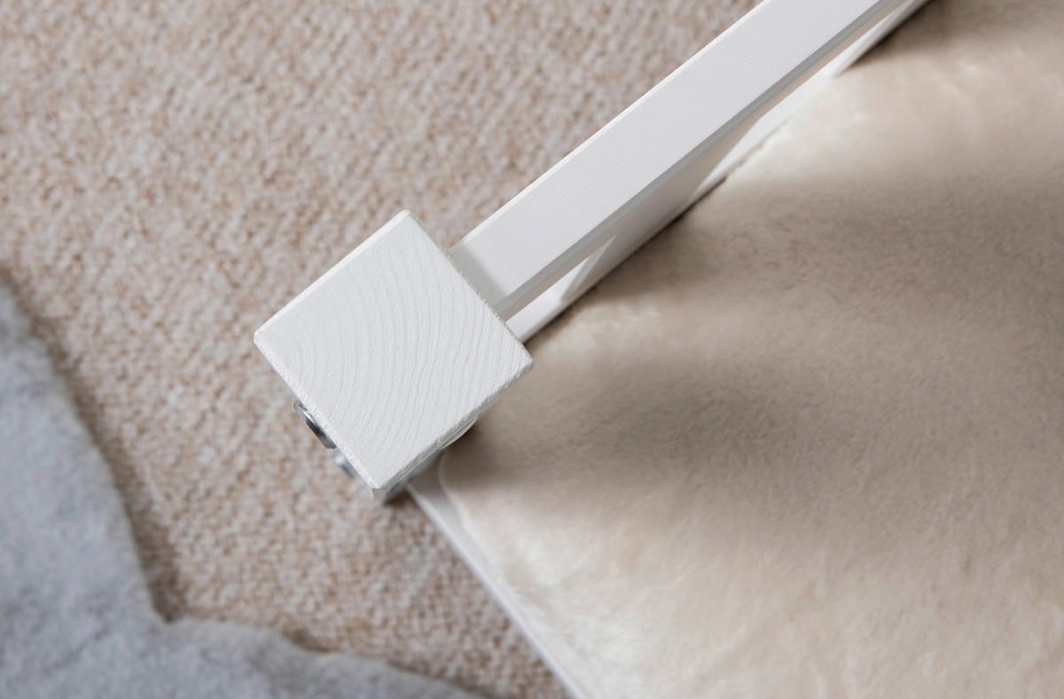 AUSZIEHBETT 140/200 cm Weiss  - Weiss/Naturfarben, Modern, Holz/Textil (140/200cm) - MID.YOU