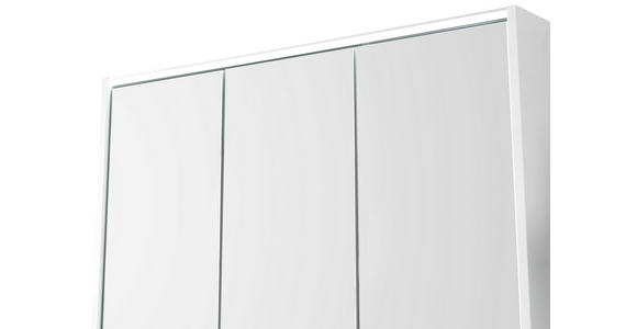 BADEZIMMER 90 cm  - Eschefarben/Weiß, KONVENTIONELL, Glas/Holzwerkstoff (90cm) - Voleo