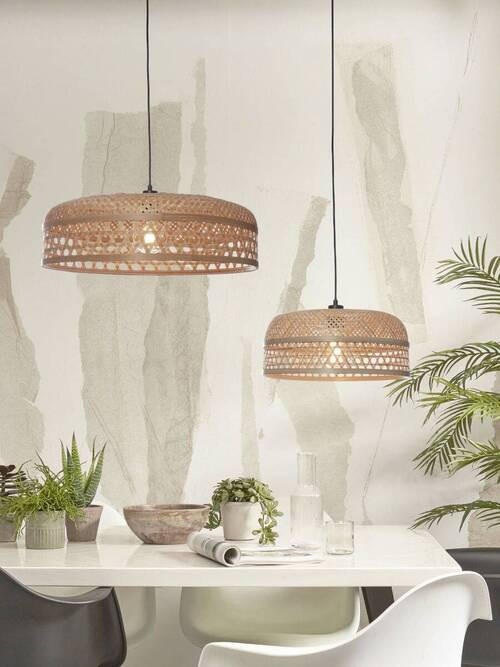 HÄNGELEUCHTE 60/18 cm  - Naturfarben, Trend, Naturmaterialien (60/18cm) - Good & Mojo