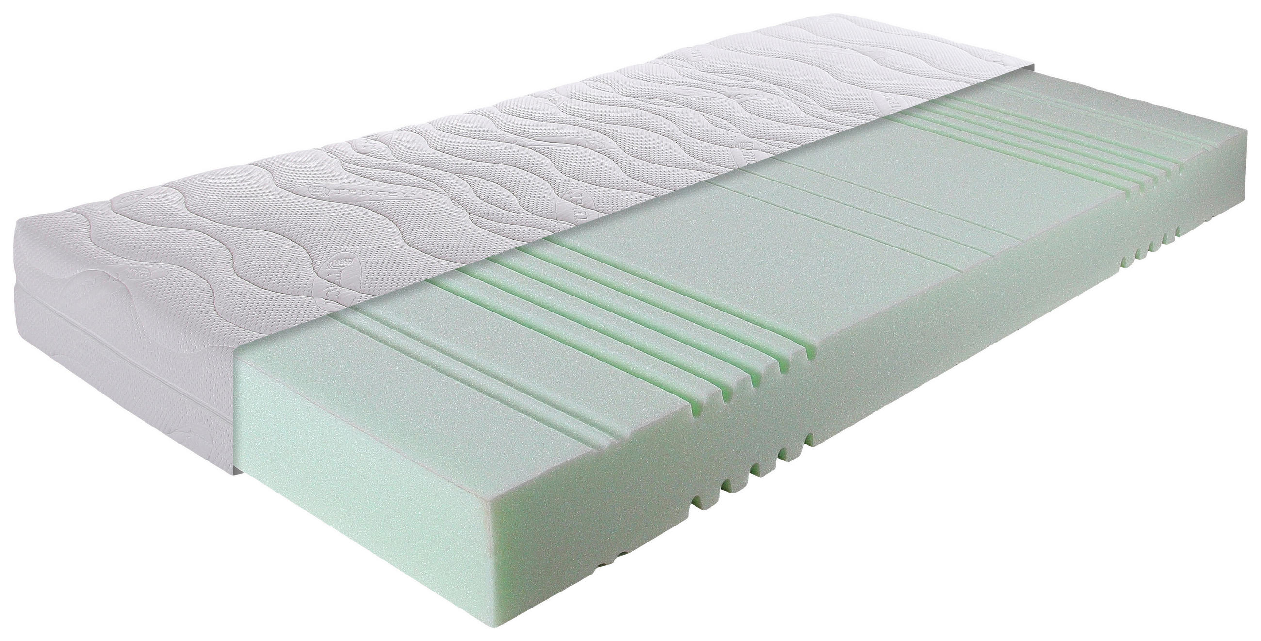 KOMFORTSCHAUMMATRATZE EASY SLEEP H2 140/200 cm Höhe ca. 18 cm  - Weiß, Basics, Textil (140/200cm) - Breckle