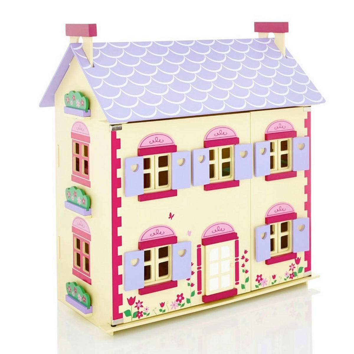 KUĆICA ZA LUTKE   - pink/krem, Basics, drvo/plastika (61,5/36,5/69cm)