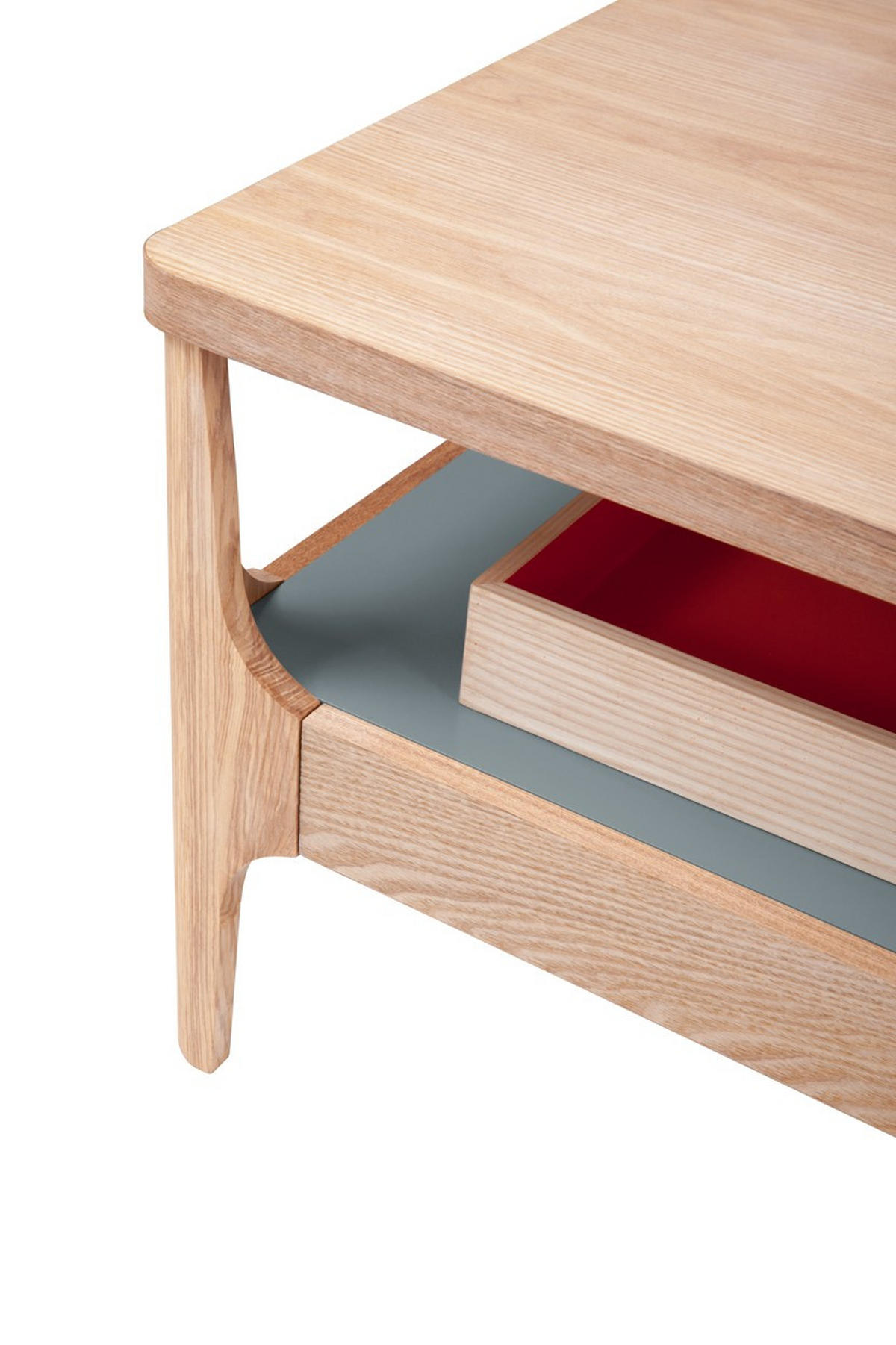 BEISTELLTISCH in Holz 120 cm/40 cm/60 cm cm  - Eschefarben/Grau, Design, Holz (120 cm/40 cm/60 cmcm) - Kayoom