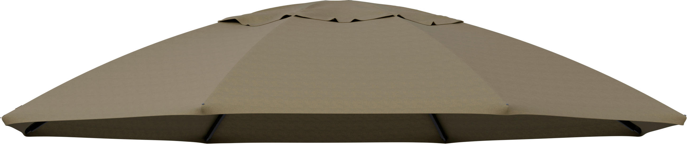 ABDECKHAUBE  - Taupe, Basics, Textil (375/8/375cm) - Gardenson