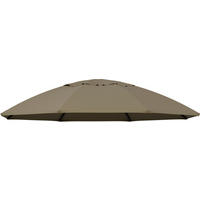 ABDECKHAUBE  - Taupe, Basics, Textil (375/8/375cm) - Gardenson