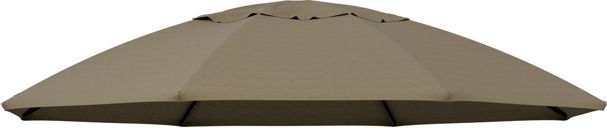 ABDECKHAUBE  - Taupe, Basics, Textil (375/8/375cm) - Gardenson