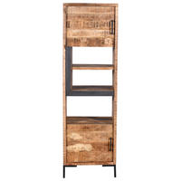 REGAL 58/192/40 cm  - naravne barve, Natur, kovina/les (58/192/40cm) - MID.YOU