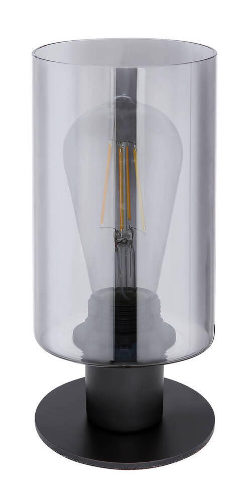 NAMIZNA SVETILKA  Hadera      10/21,5 cm       - črna/siva, Design, kovina/steklo (10/21,5cm) - Globo