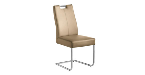 SCHWINGSTUHL Lederlook Edelstahlfarben, Goldfarben - Edelstahlfarben/Goldfarben, Design, Textil/Metall (46/97/59cm) - Valnatura