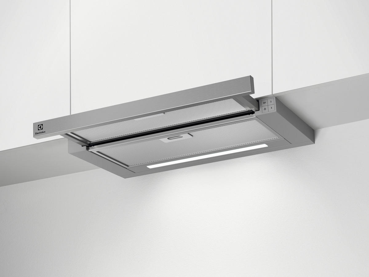 DUNSTABZUGSHAUBE LFP416X  - Silberfarben, Basics, Metall (69,8/39,5/30,0cm) - Electrolux