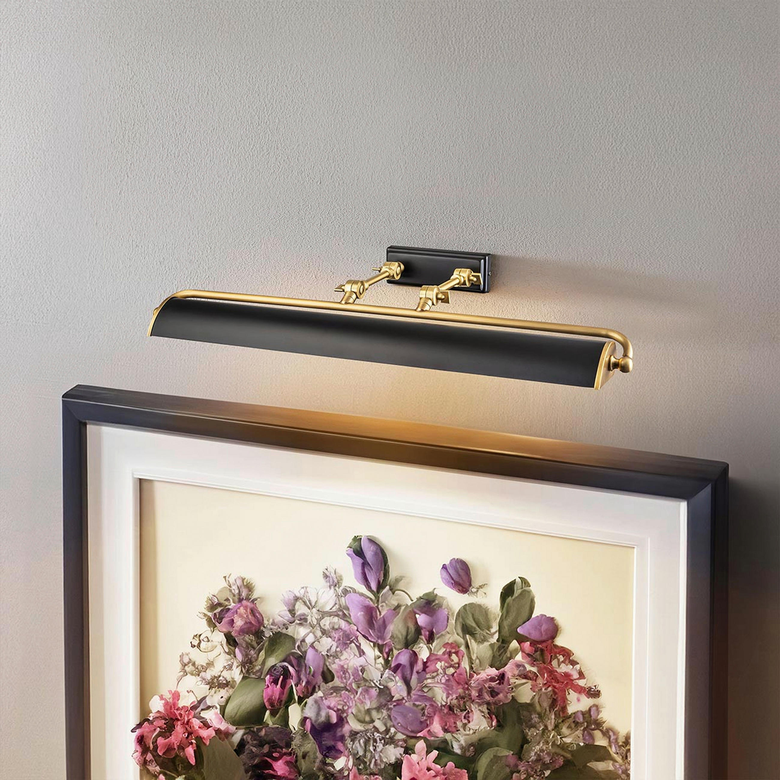 BILDERLEUCHTE Winchfield  12,7 cm  - Messingfarben, KONVENTIONELL, Metall (12,7cm) - Elstead Lighting