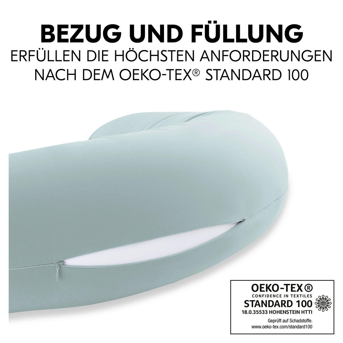 STILLKISSEN 190 cm NURSE N CARE   - Hellblau, Basics, Textil (190cm) - Hauck