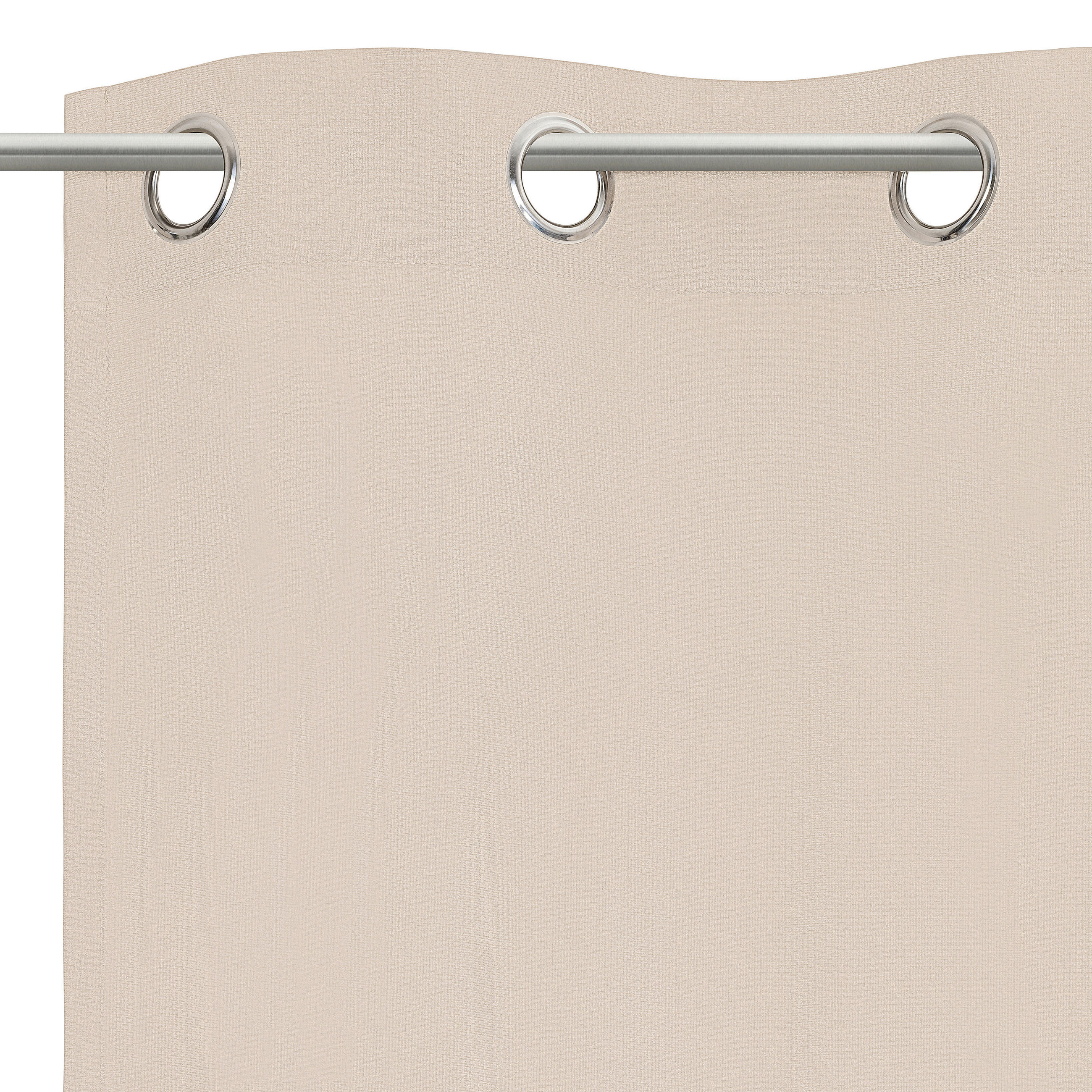 ÖSENSCHAL STAMPA blickdicht 135/245 cm   - Taupe, Design, Textil (135/245cm) - Esposa