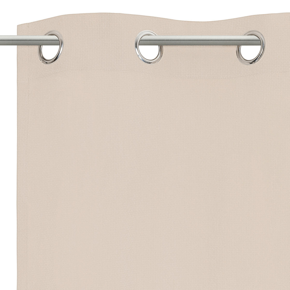 ÖSENSCHAL STAMPA blickdicht 135/245 cm   - Taupe, Design, Textil (135/245cm) - Esposa