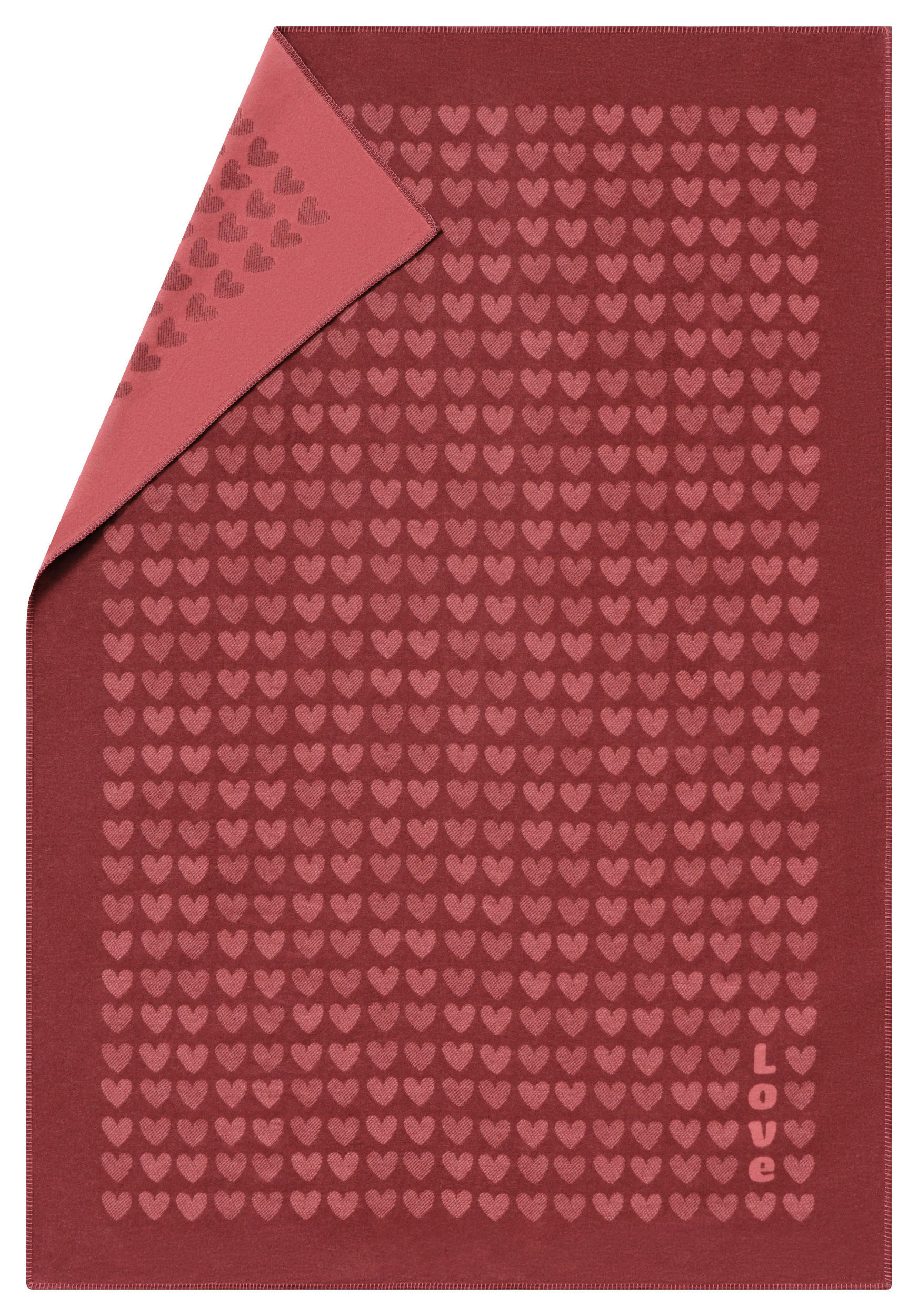 DECKE 140/200 cm  - Bordeaux, Basics, Textil (140/200cm) - David Fussenegger