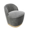 SESSEL Samt Anthrazit    - Anthrazit, KONVENTIONELL, Textil (67/70/71cm) - Playboy