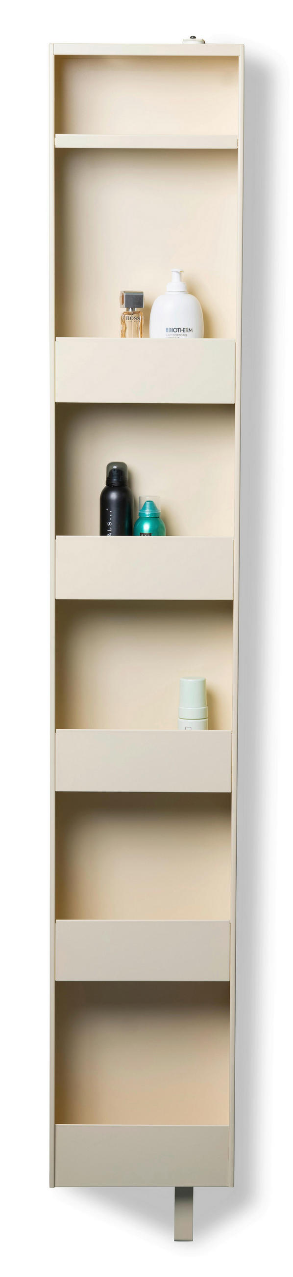 SCHUHSCHRANK Creme  - Creme, Design, Glas/Metall (29/175/12cm) - Xora