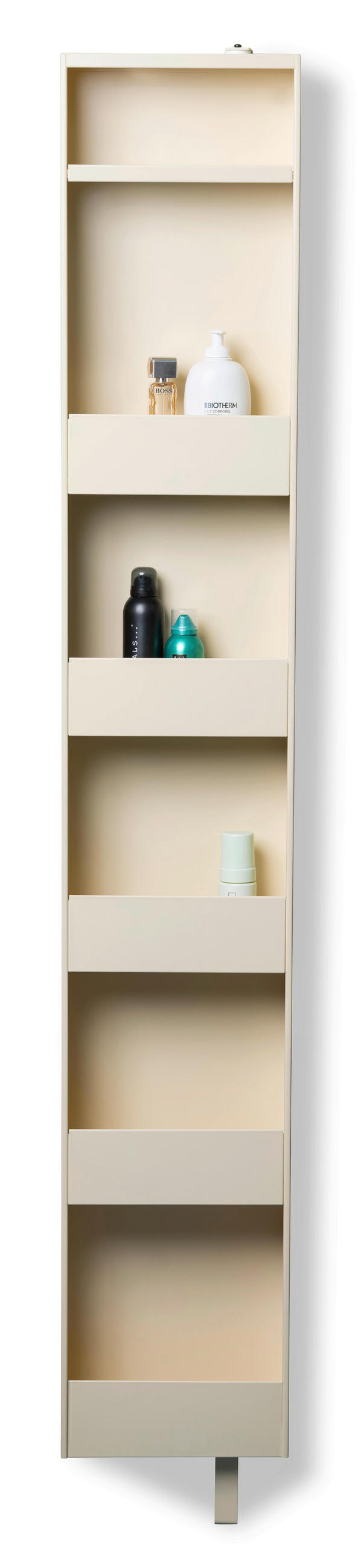 SCHUHSCHRANK Creme  - Creme, Design, Glas/Metall (29/175/12cm) - Xora