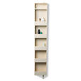SCHUHSCHRANK  in 29/175/12 cm  - Creme, Design, Glas/Metall (29/175/12cm) - Xora