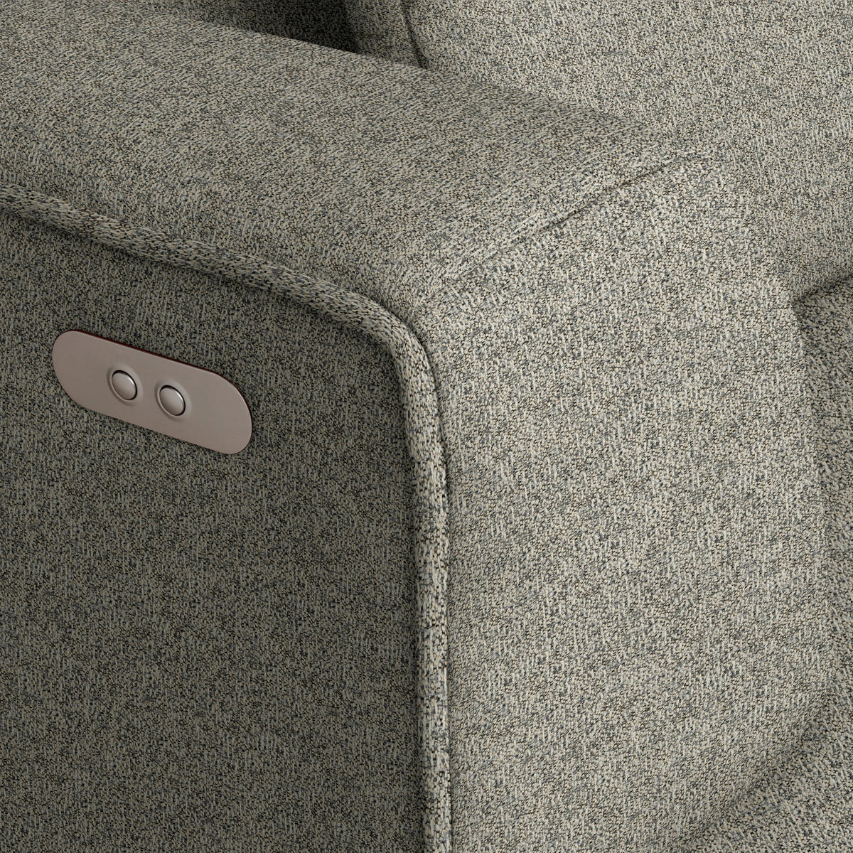 ECKSOFA Webstoff Beige  - Beige/Schwarz, Design, Kunststoff/Textil (188/288cm) - Welnova