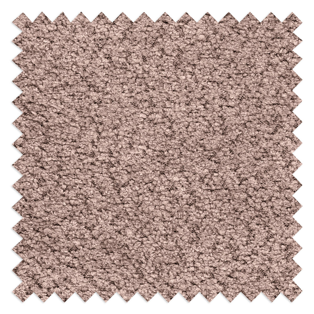 ECKSOFA in Bouclé Rosa  - Weiss/Schwarz, Design, Kunststoff/Textil (113/300cm) - Livetastic