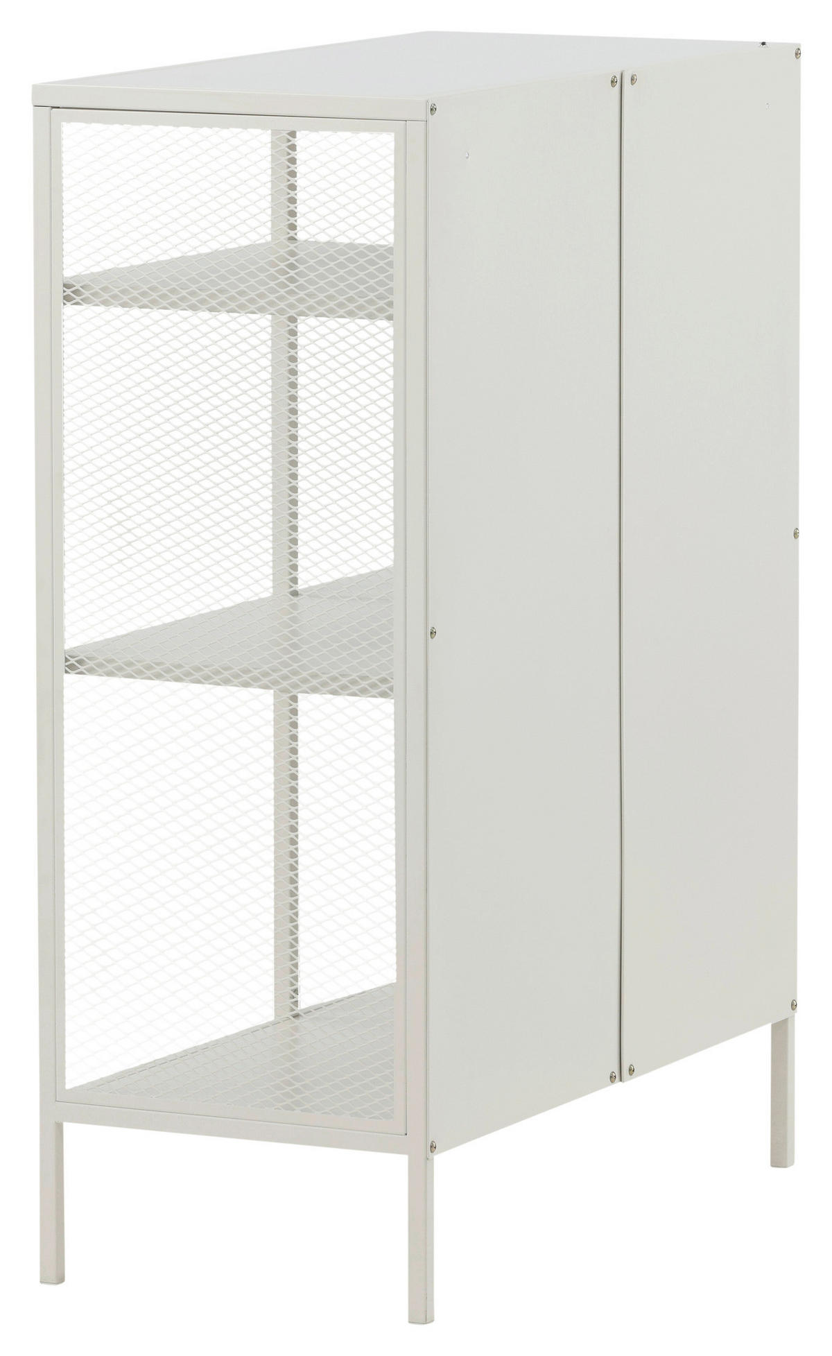 BÜCHERWAND Weiß  - Weiß, Design, Metall (80/110/40cm) - Livetastic