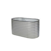 HOCHBEET 160/82/80 cm  - Silberfarben, Basics, Metall (160/82/80cm)