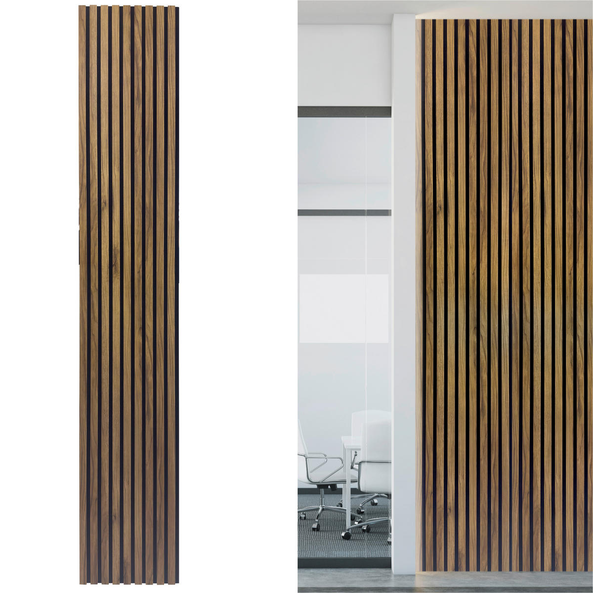 AKUSTIKPANEEL Economico  - Eichefarben, Basics, Holzwerkstoff/Kunststoff (240/38/1,65cm)