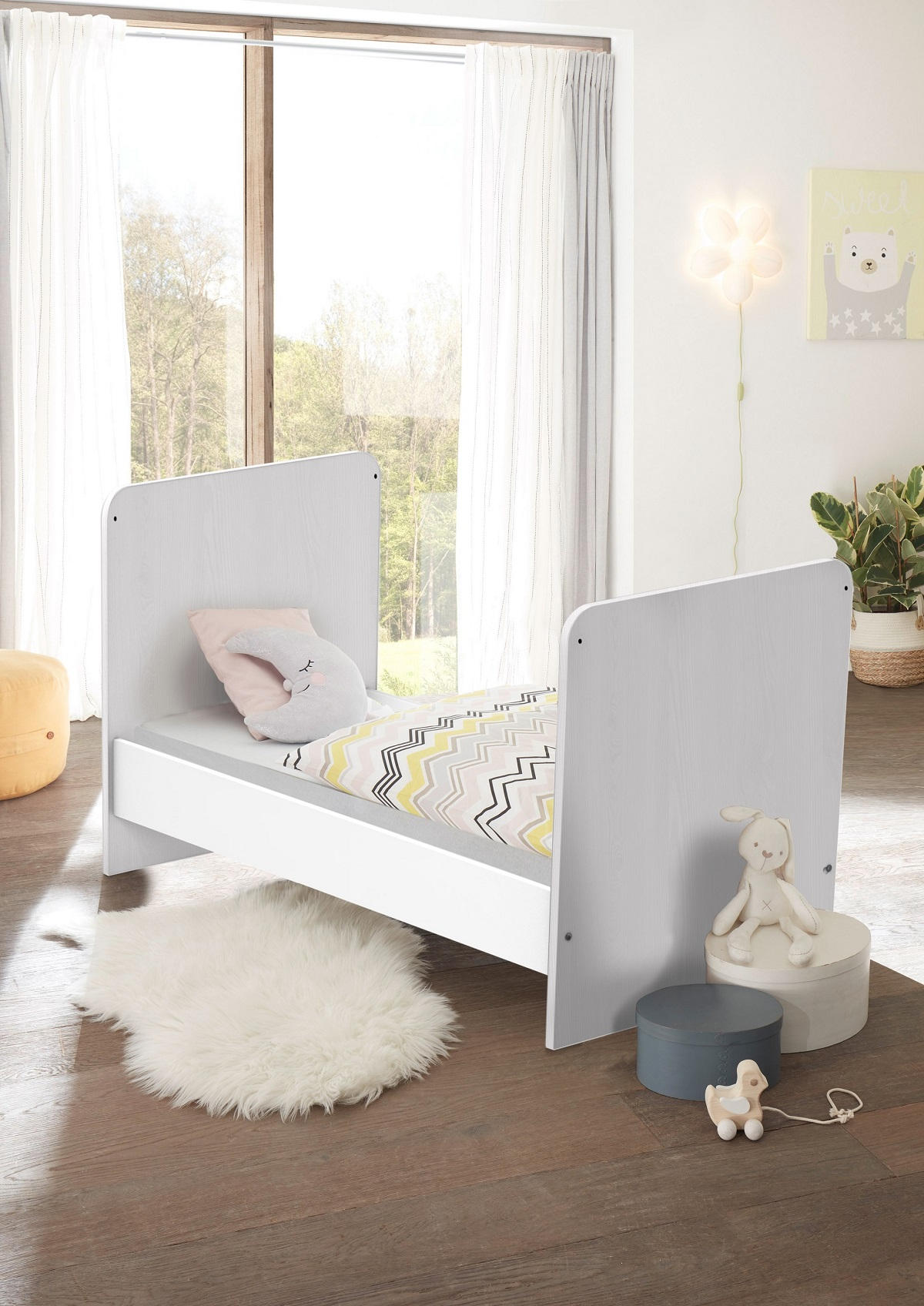 UMBAUSEITEN Chico  - Weiß, Basics, Holzwerkstoff (140,5/25/1,8cm) - My Baby Lou