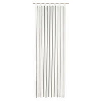 SCHLAUFENSCHAL  halbtransparent   140/255 cm 2 Stück  - Braun/Weiß, Basics, Textil (140/255cm)