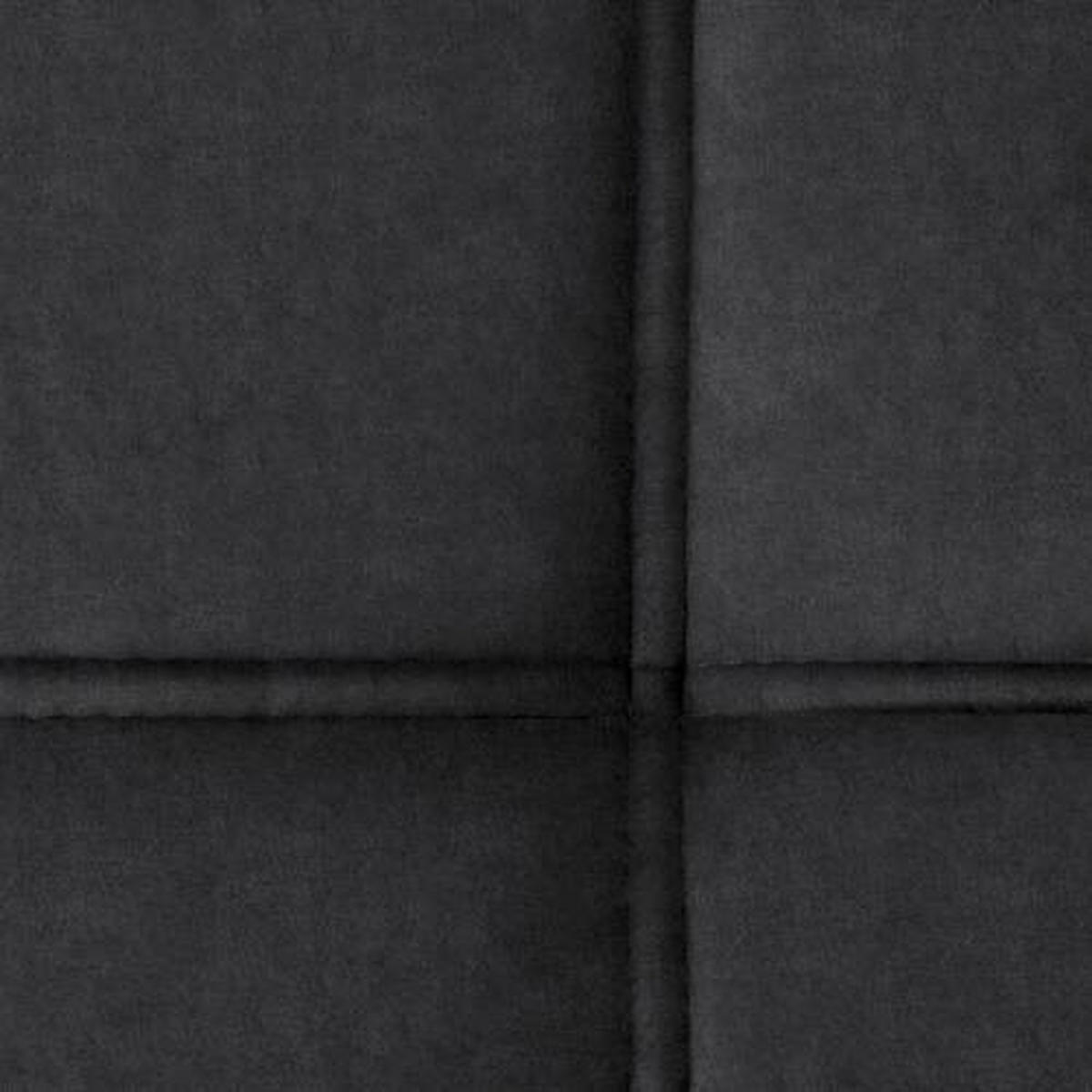 ECKSOFA in Velours Graphitfarben  - Schwarz/Graphitfarben, Design, Textil/Metall (191/261cm) - Stylife