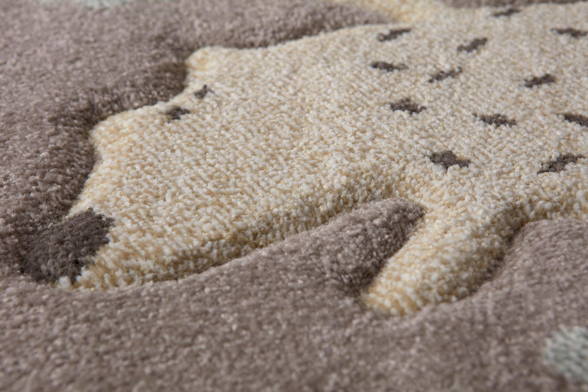 KINDERTEPPICH 133/200 cm Forest Tier  - Taupe, Trend, Textil (133/200cm) - Sigikid