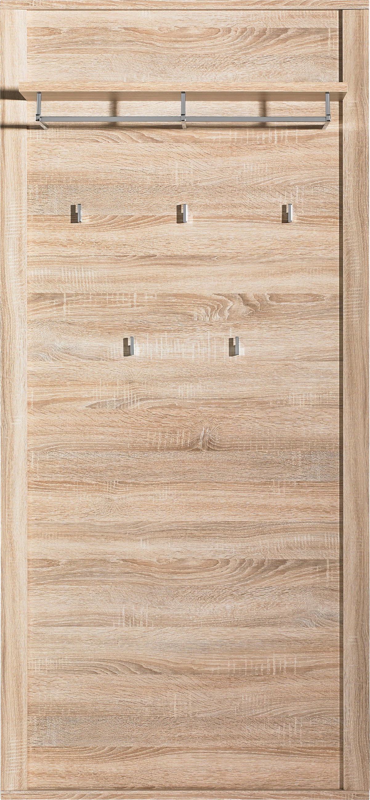 ŠATNÍ PANEL, barvy dubu, 90/196/27 cm - barvy dubu, Konvenční, kompozitní dřevo (90/196/27cm) - Voleo