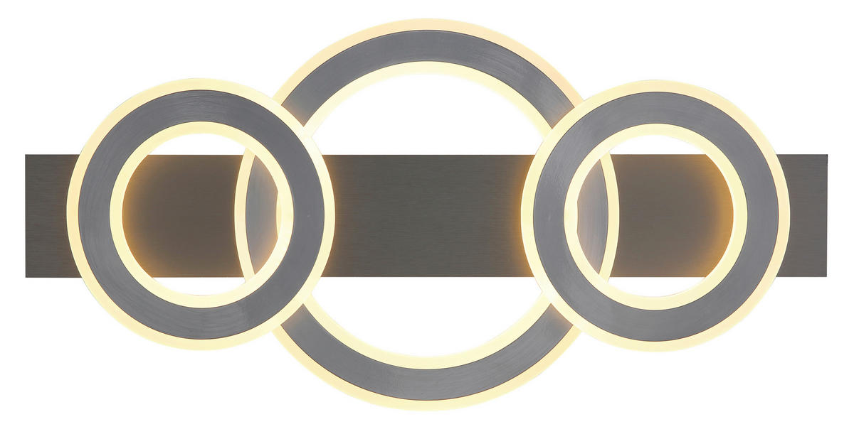 LED-DECKENLEUCHTE    73/35/7 cm  - Anthrazit/Opal, Design, Kunststoff/Metall (73/35/7cm) - Globo